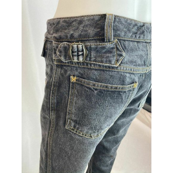 Dolce & Gabbana Gray Loose Fit Back Buckle Straigh - Picture 9 of 10